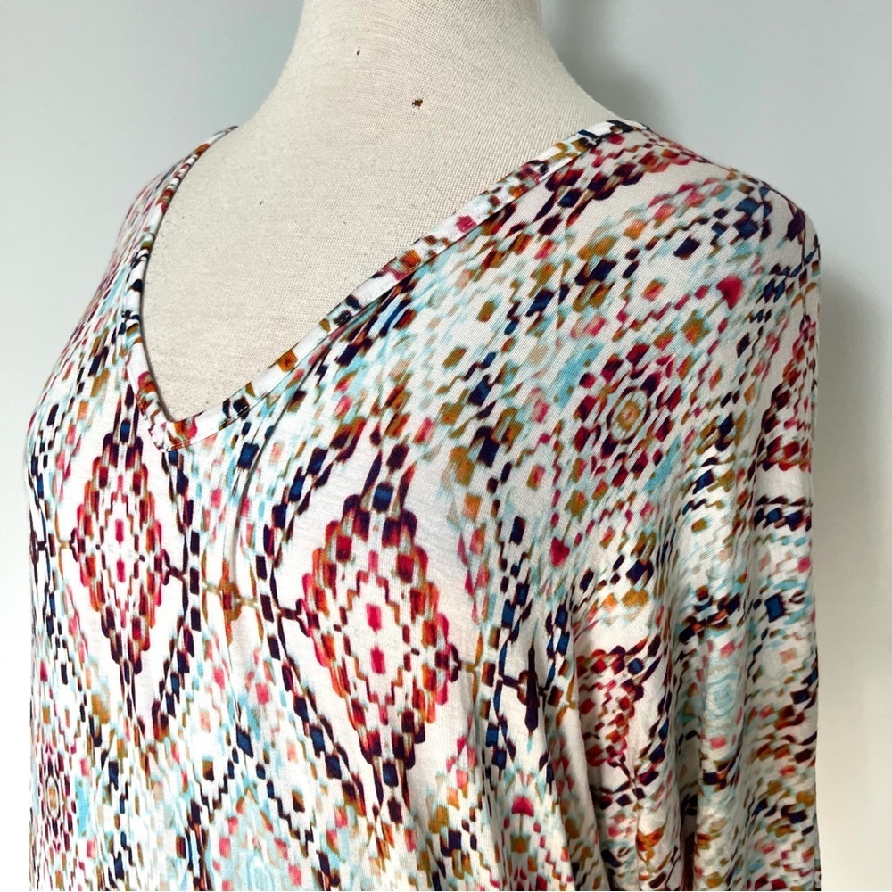 Nwt Stitch Fix Market & Spruce Colorful Avah Knit Blouse Top Shirt Size L — image 3 of 8